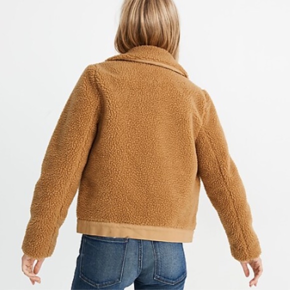 Madewell Sherpa Portland Jacket - Distant Sand Melange - Picture 3 of 9